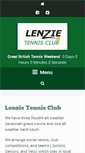 Mobile Screenshot of lenzietennis.org.uk